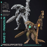 Shas'o Pangolin 3D-printed model